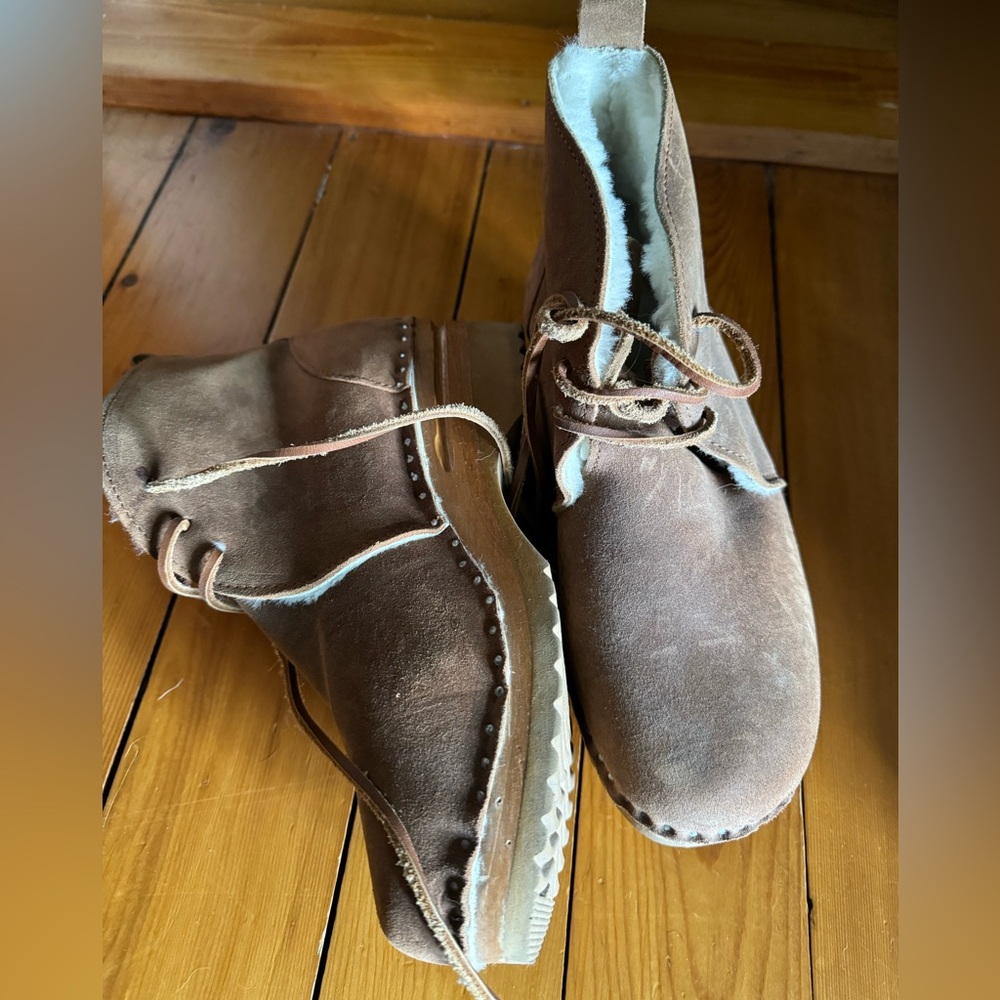 Troentorp Shearling Clog Boot Size 40 - image 2